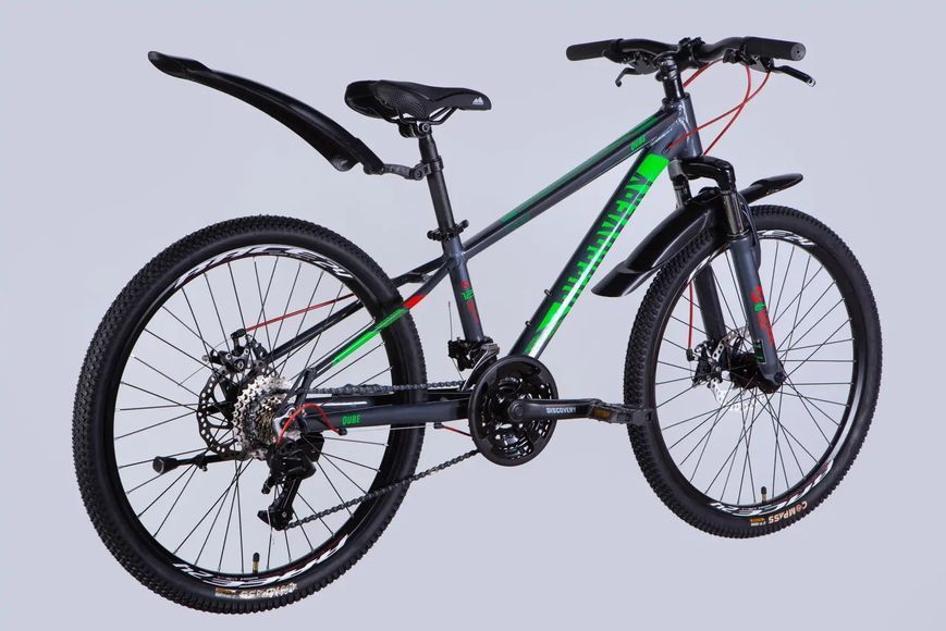 Велосипед AL 24" Discovery QUBE DD CS рама-11,5" сірий 2025 фото