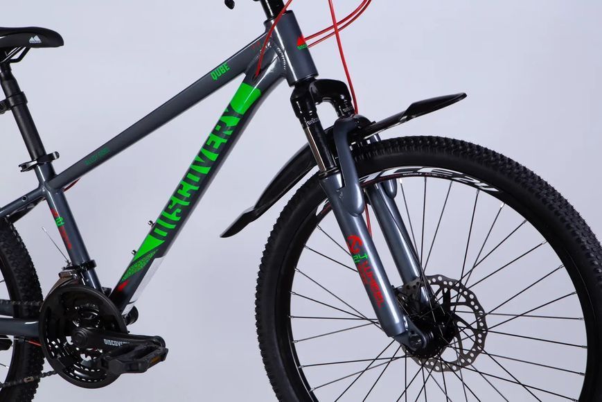 Велосипед AL 24" Discovery QUBE DD CS рама-11,5" сірий 2025 фото
