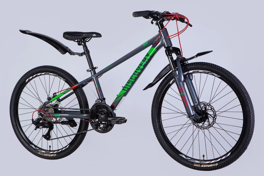 Велосипед AL 24" Discovery QUBE DD CS рама-11,5" сірий 2025 фото