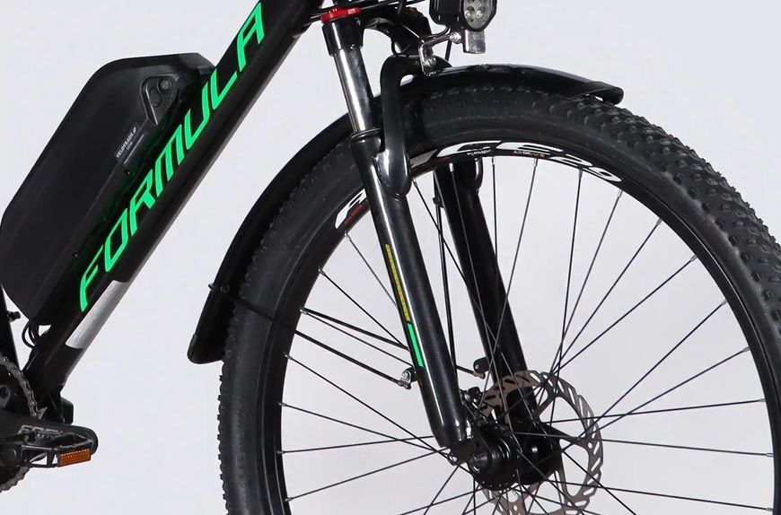 Велосипед з електроприводом 29" AL Formula eCURSOR MAN DD CS рама-21" 48B 13А*г 500Вт чорно-зелений 2026