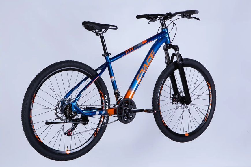 Велосипед AL 27.5" SPACE MERCURY DD FR рама-17" синьо-помаранчевий 2026 фото