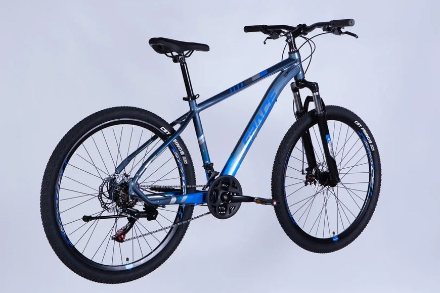 Велосипед AL 27.5" SPACE MERCURY DD FR рама-17" сіро-синій 2026 фото