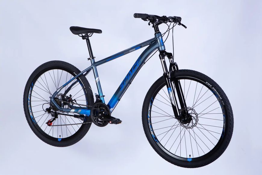 Велосипед AL 27.5" SPACE MERCURY DD FR рама-17" сіро-синій 2026 фото