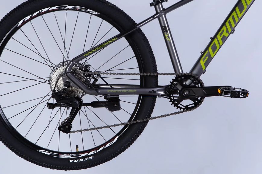 Велосипед AL 26" Formula ZEPHYR 3.0 DD CS рама-14" сірий з зеленим 2026 фото
