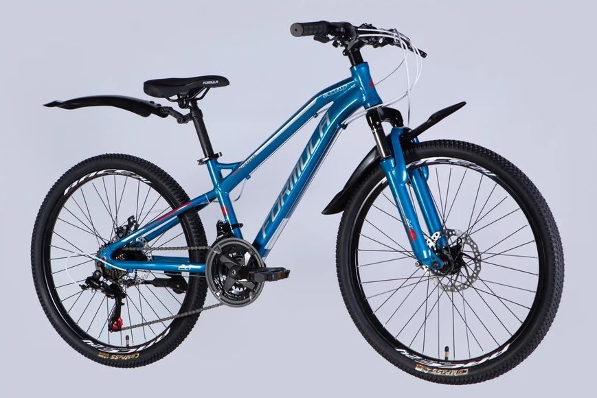 Велосипед AL 24" Formula BLACKWOOD 1.0 DD FR рама-12,5" синьо-сріблястий 2025 фото