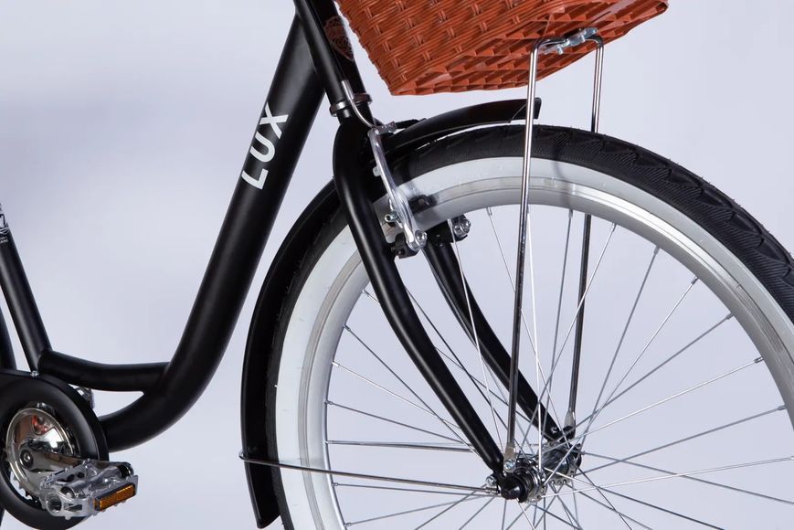Велосипед ST 26" Dorozhnik LUX Velosteel рама-17" чорний (матовий) 2026