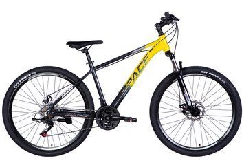 Велосипед AL 27.5" SPACE PHAETON DD FR рама-17" сіро-жовтий 2026 фото