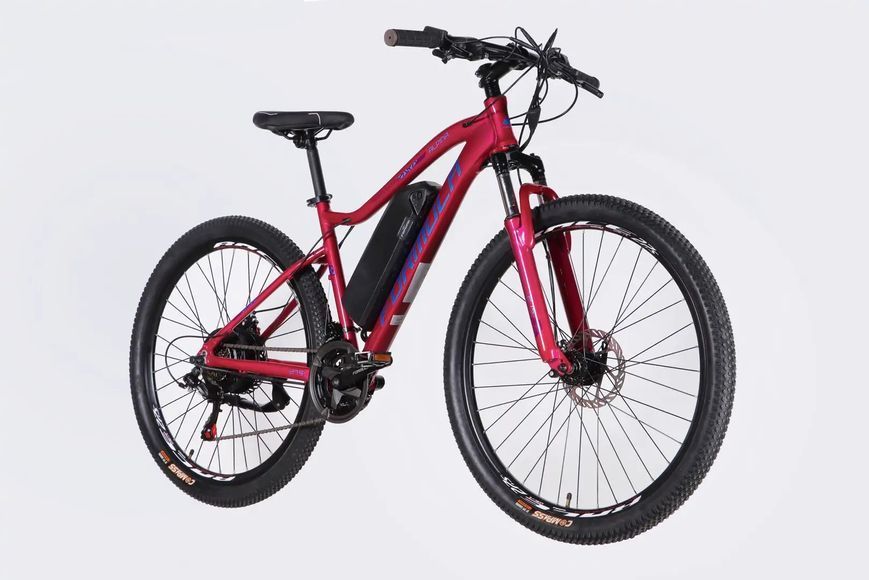 Велосипед з електроприводом 27.5" AL Formula eALPINA DD FR рама-17" 36B 12.5А*г 500Вт рожево-синій 2026