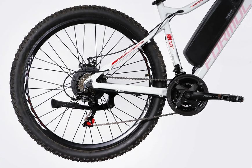 Велосипед з електроприводом 27.5" AL Formula eALPINA DD FR рама-17" 36B 12.5А*г 500Вт біло-рожевий 2026
