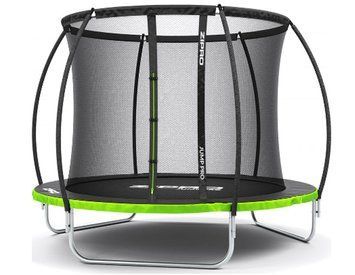 Батут Zipro Jump Pro Premium з внутрішньою сіткою 8 футів 252 см чорно-зелений