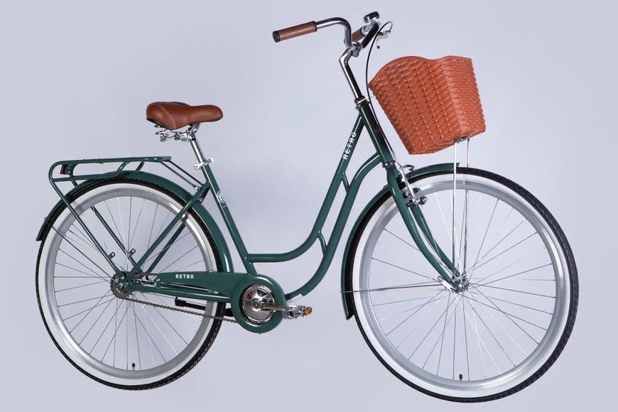 Велосипед ST 28" Dorozhnik RETRO Velosteel рама-19" зелено-сірий 2026
