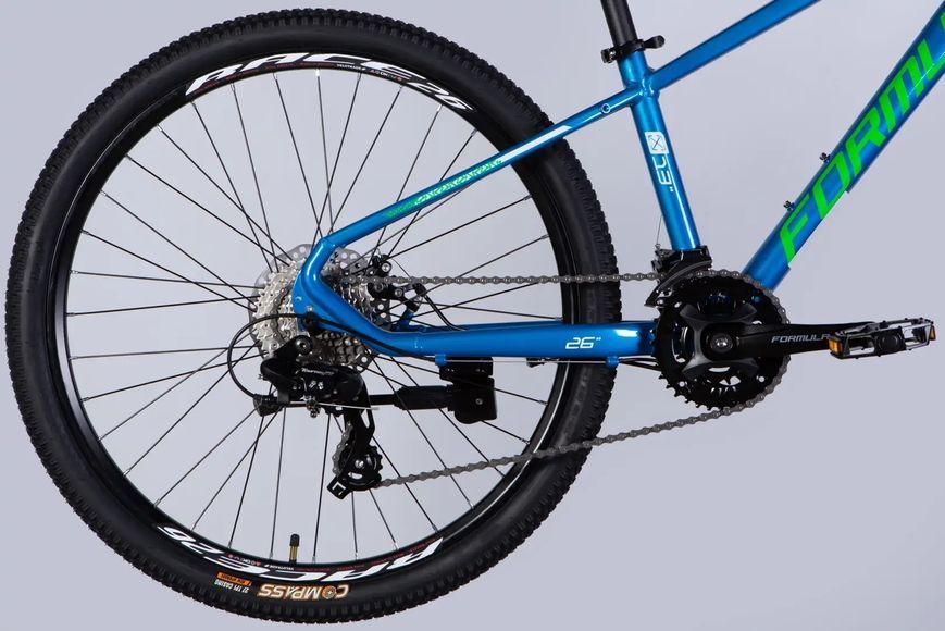 Велосипед AL 26" Formula THOR DD CS рама-13" синій з зеленим 2026 фото