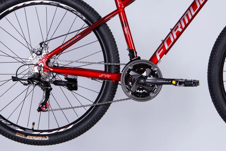 Велосипед AL 27.5" Formula MOTION DD FR рама-16" червоний з сірим 2026 фото