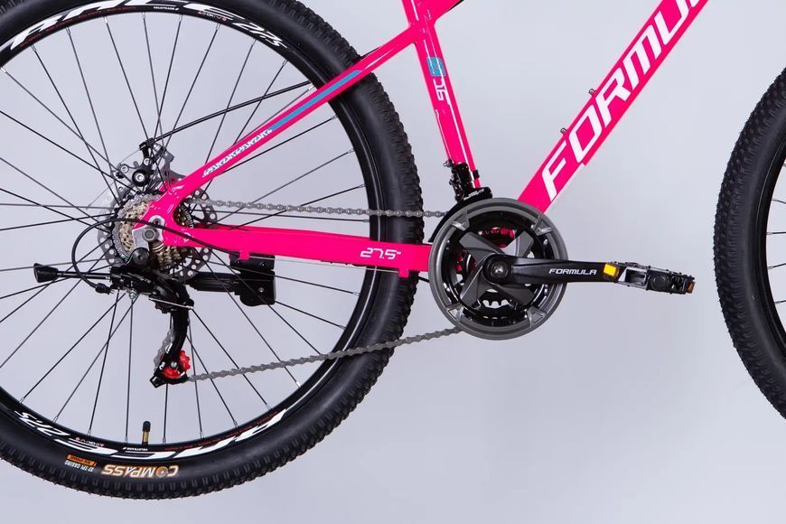 Велосипед AL 27.5" Formula MOTION DD FR рама-16" рожевий з білим 2026 фото