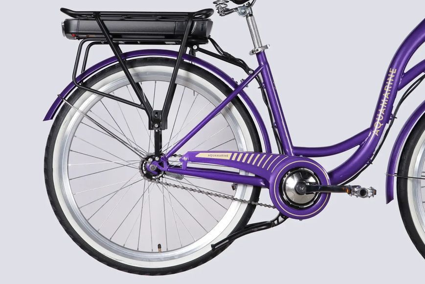 Велосипед з електроприводом 26" ST Dorozhnik eAQUAMARINE BH рама-17" 36B 13А*г 500Вт фіолетовий з кошиком 2026