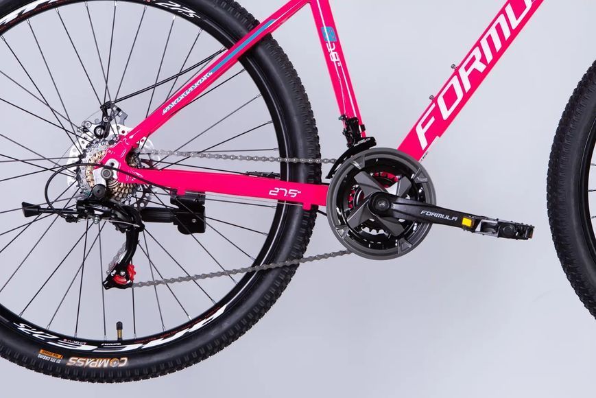 Велосипед AL 27.5" Formula MOTION DD FR рама-18" рожевий з білим 2026 фото