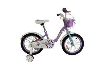 Велосипед дитячий RoyalBaby Chipmunk MM Girls 14", OFFICIAL UA, фіолетовий фото