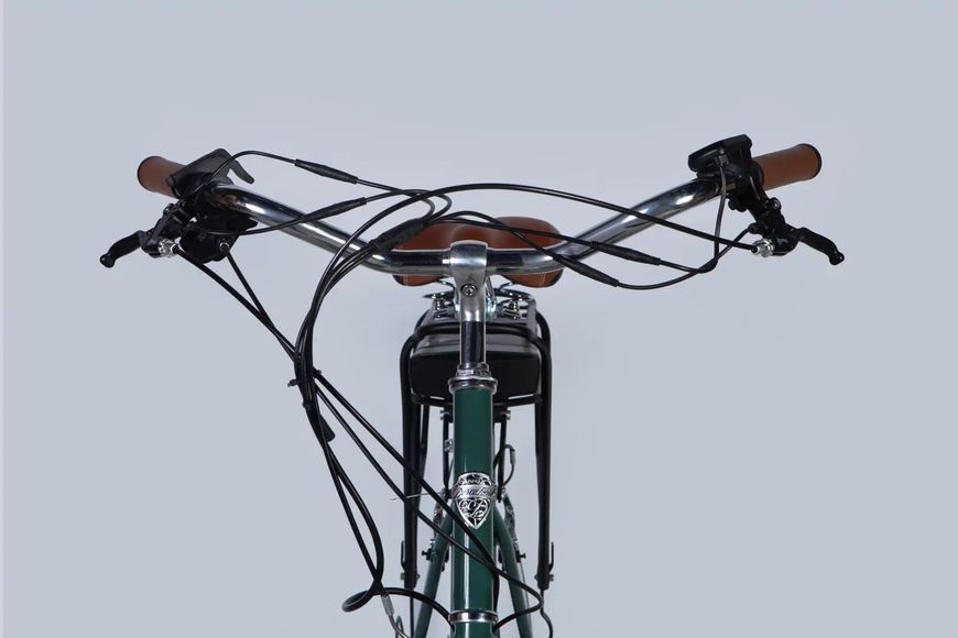 Велосипед з електроприводом 28" ST Dorozhnik eRETRO Vbr FR рама-19" 36B 13А*г 500Вт зелено-сірий 2026