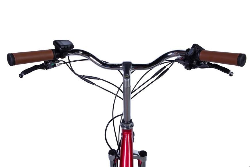 Велосипед з електроприводом 28" ST Dorozhnik eRETRO Vbr FR рама-19" 36B 13А*г 500Вт малиновий 2026