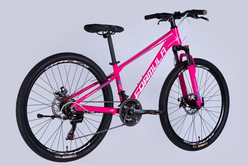 Велосипед AL 26" Formula MOTION DD FR рама-13" рожевий з білим 2026 фото