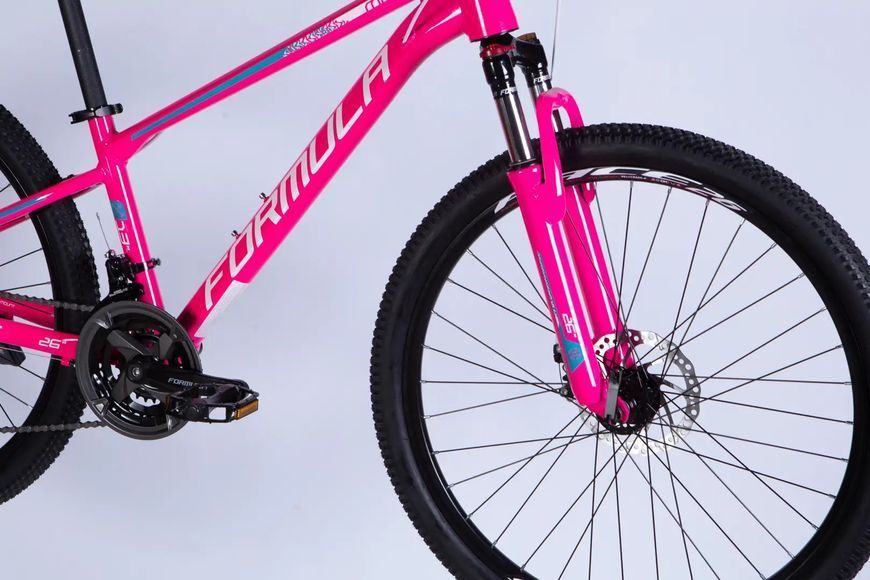 Велосипед AL 26" Formula MOTION DD FR рама-13" рожевий з білим 2026 фото