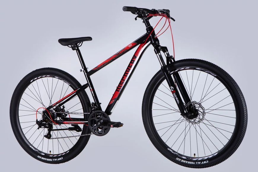 Велосипед ST 29" Discovery TREK DD FR рама-16" чорно-червоний 2025 фото