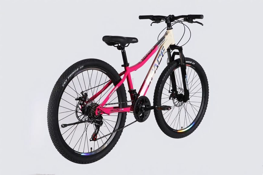Велосипед ST 26" SPACE AURORA DD FR рама-13" біло-рожевий 2026 фото