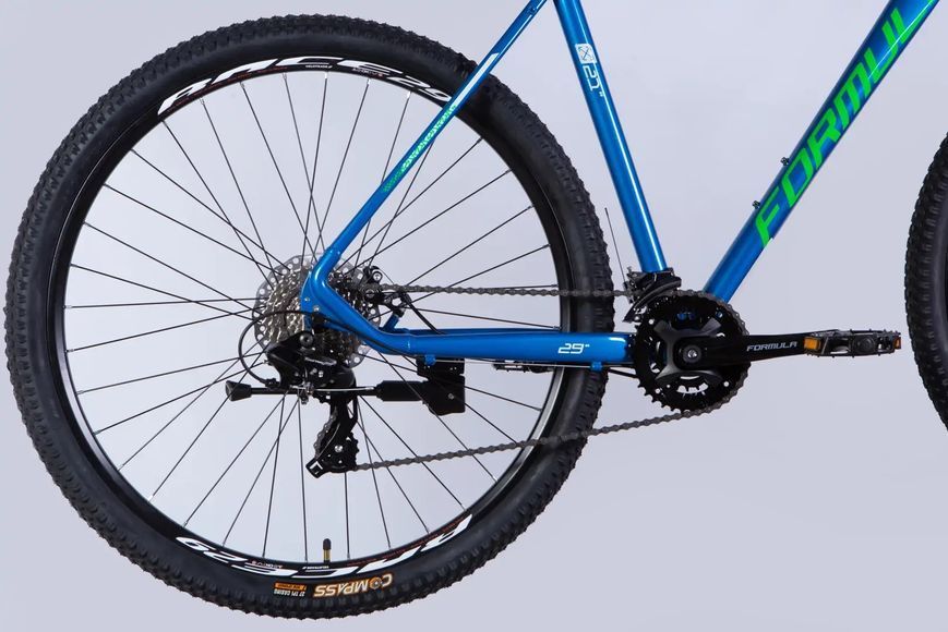 Велосипед AL 29" Formula THOR DD CS рама-21" синій з зеленим 2026 фото