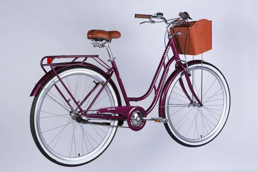 Велосипед ST 28" Dorozhnik RETRO PH рама-19" малиновий 2026