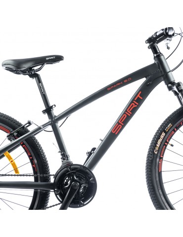Велосипед Spirit Spark 6.0 26 ", рама M, темно-сірий / матовий, 2021