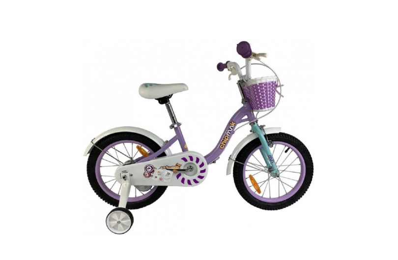 Велосипед дитячий RoyalBaby Chipmunk Darling 16", OFFICIAL UA, фіолетовий